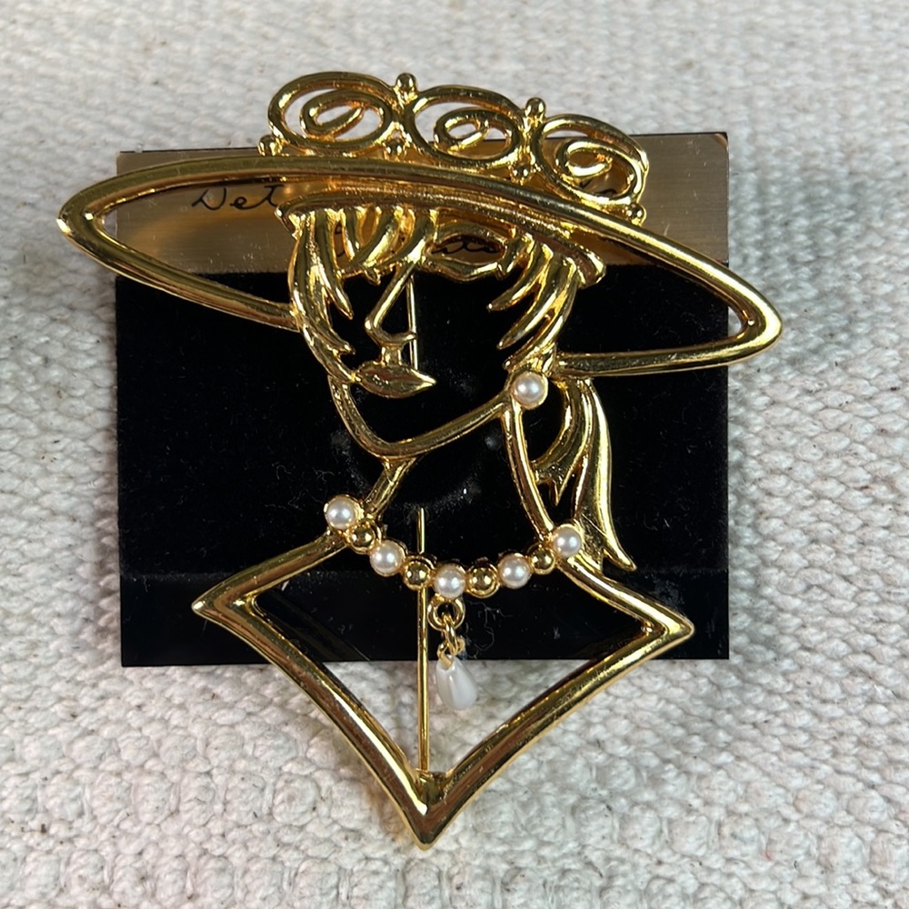 💫Elegant Gold and Pearl Women's Brooch - Picture 3 of 9